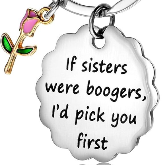 Bag Charm Key Chain💗If Sisters were Boogers🩷 - Picture 3 of 6